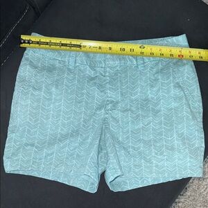 Le TIGRE aqua Blue Patterned Women's Shorts golf, summer, beach, outdoor, size10